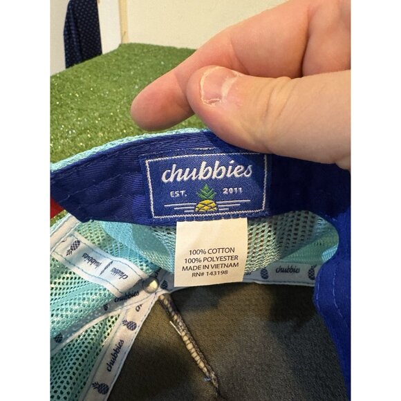 Chubbies hat cap snap back blue pink baseball adjustable trucker beach mens 4 - Picture 8 of 8